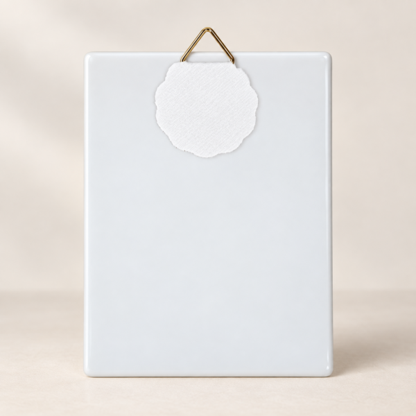 2026/09/1000244100.png Porzellan-Bildplatte mit Rand – ca. 7 × 9 cm