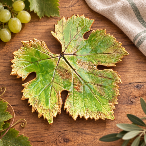 2026/09/1000246311.png Flache Keramikschale „Weinblatt“ – handgefertigtes Unikat